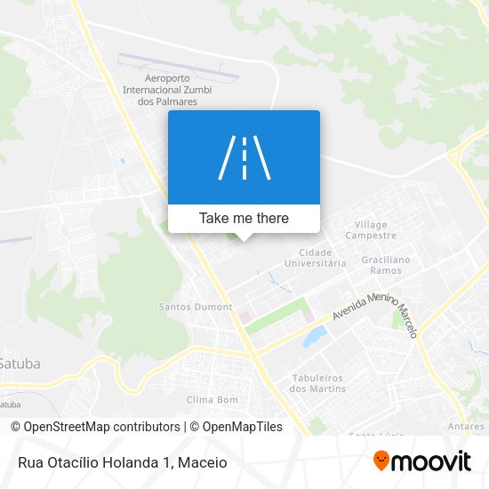 Rua Otacílio Holanda 1 map