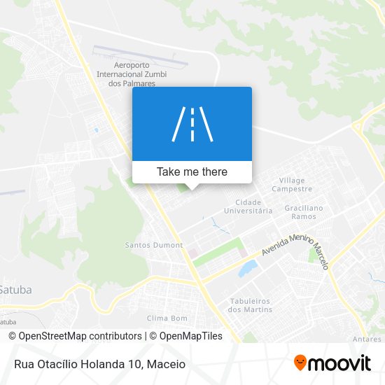 Rua Otacílio Holanda 10 map