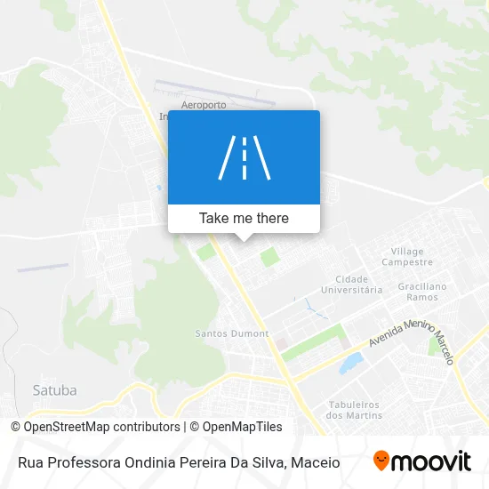 Rua Professora Ondinia Pereira Da Silva map