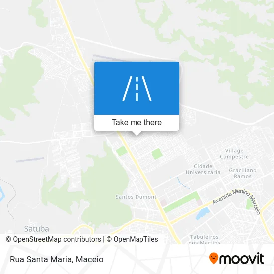 Rua Santa Maria map