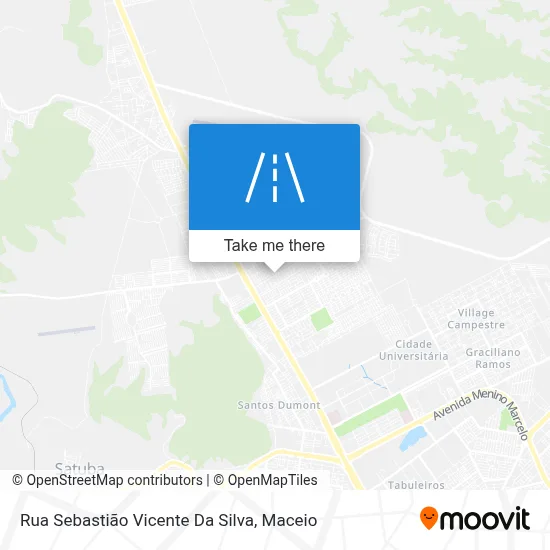 Rua Sebastião Vicente Da Silva map
