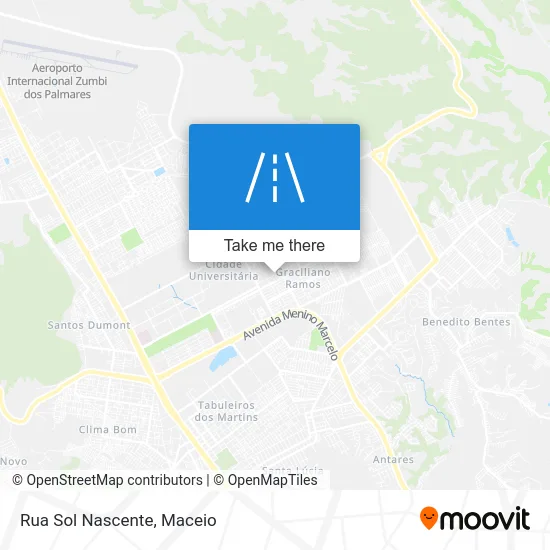 Rua Sol Nascente map