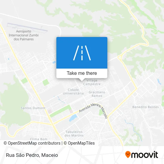 Rua São Pedro map