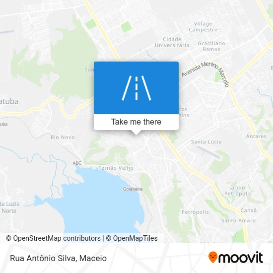 Rua Antônio Silva map