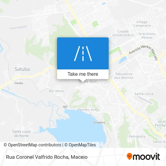 Rua Coronel Valfrido Rocha map