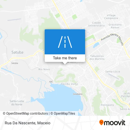 Rua Da Nascente map