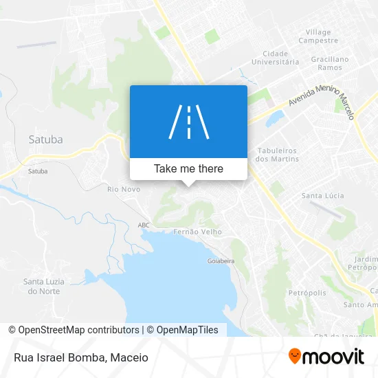 Rua Israel Bomba map