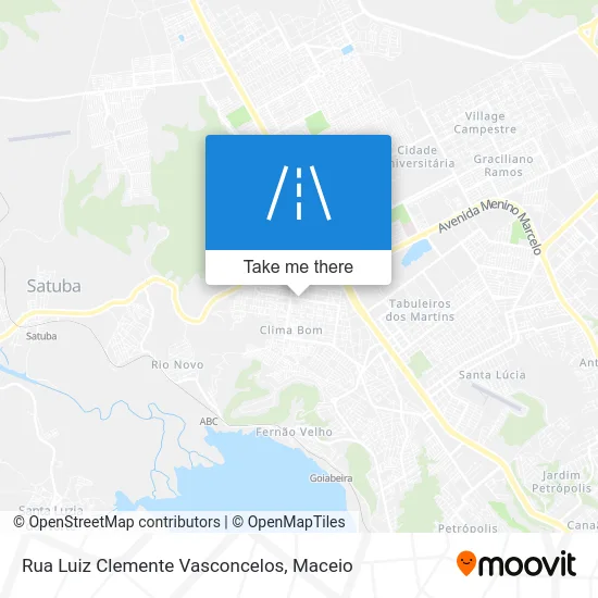 Rua Luiz Clemente Vasconcelos map