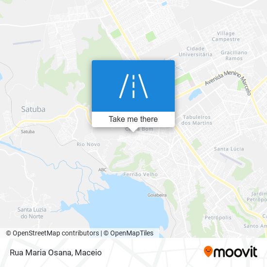 Mapa Rua Maria Osana