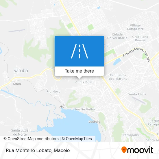 Rua Monteiro Lobato map
