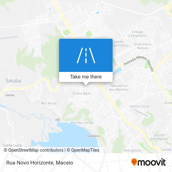 Rua Novo Horizonte map