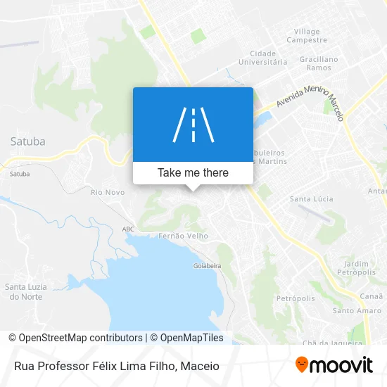 Rua Professor Félix Lima Filho map