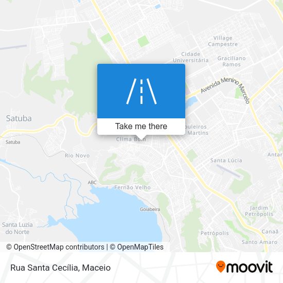 Rua Santa Cecília map