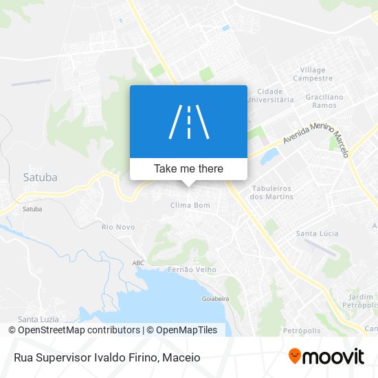 Mapa Rua Supervisor Ivaldo Firino