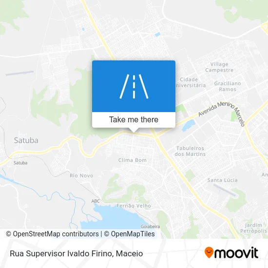 Rua Supervisor Ivaldo Firino map