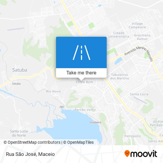 Rua São José map