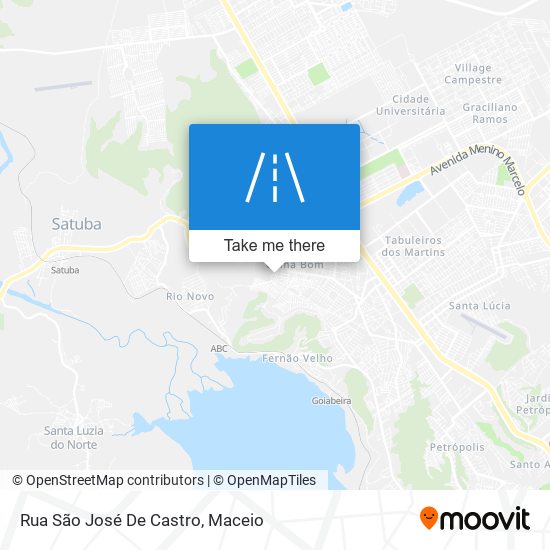 Mapa Rua São José De Castro