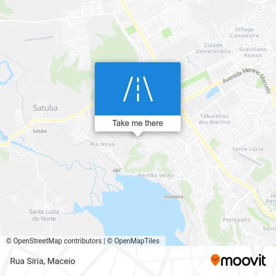 Rua Síria map