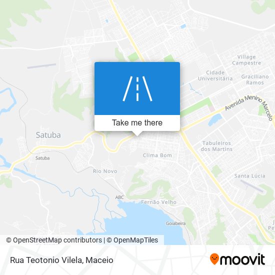 Rua Teotonio Vilela map