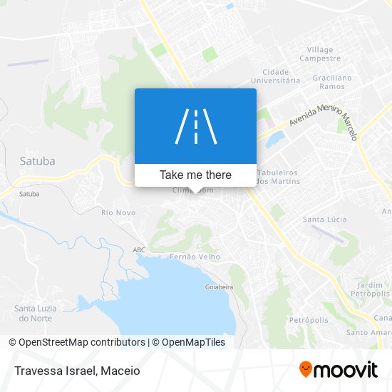 Mapa Travessa Israel