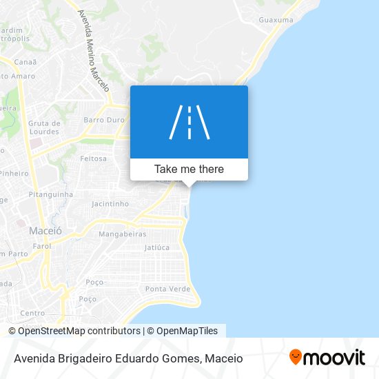 Mapa Avenida Brigadeiro Eduardo Gomes