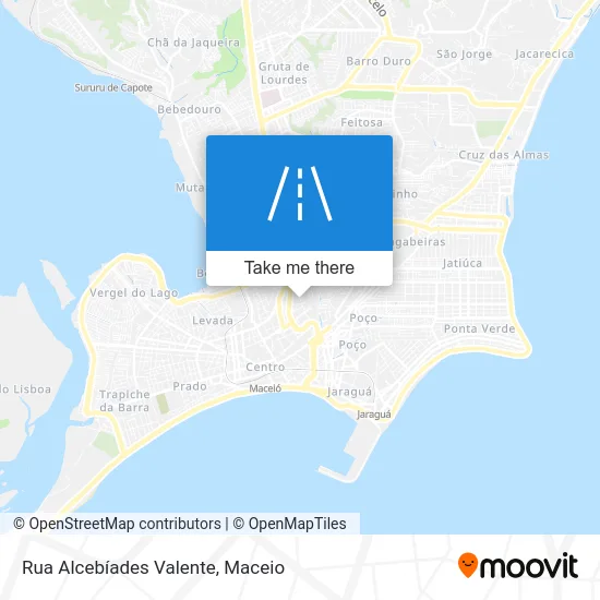 Rua Alcebíades Valente map