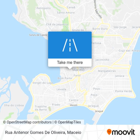 Rua Antenor Gomes De Oliveira map