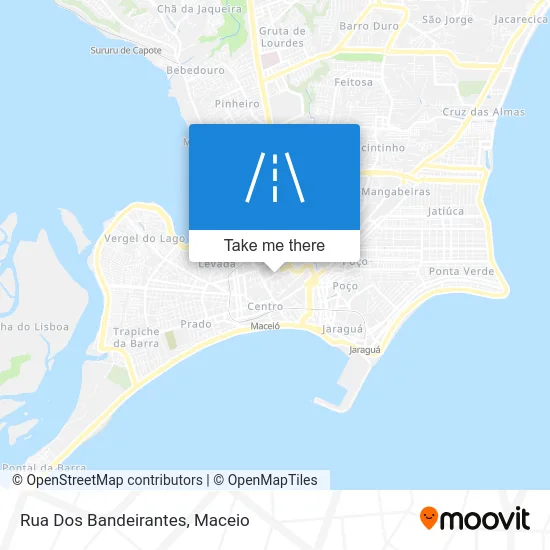 Rua Dos Bandeirantes map