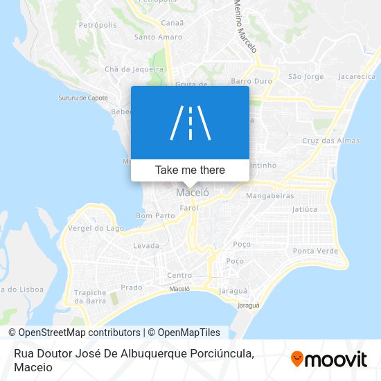 Rua Doutor José De Albuquerque Porciúncula map