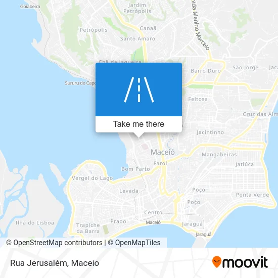 Rua Jerusalém map