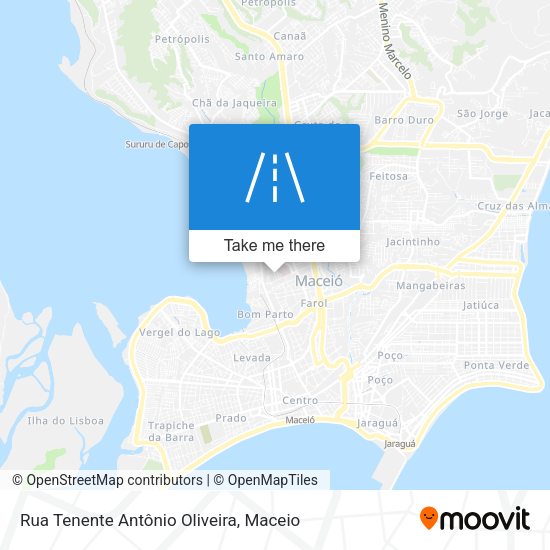 Rua Tenente Antônio Oliveira map