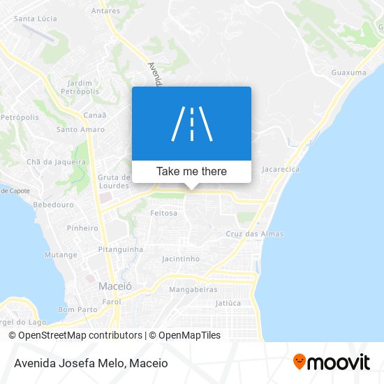 Mapa Avenida Josefa Melo