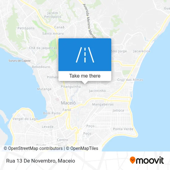 Rua 13 De Novembro map