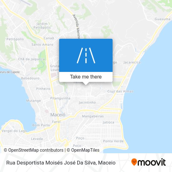 Rua Desportista Moisés José Da Silva map