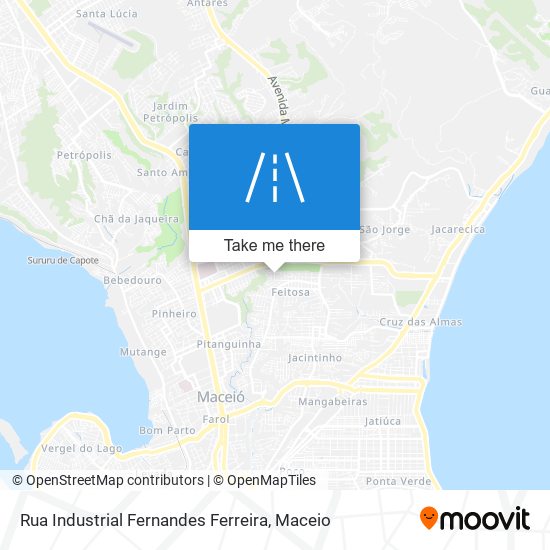 Mapa Rua Industrial Fernandes Ferreira