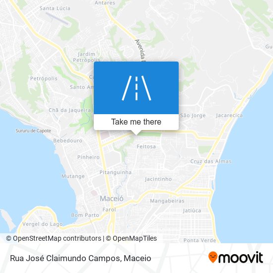 Rua José Claimundo Campos map