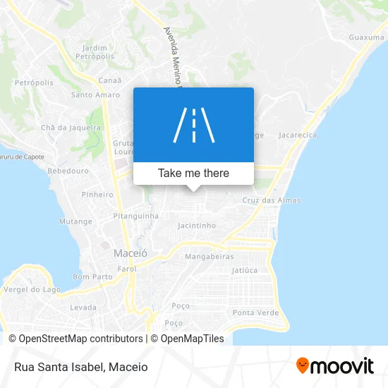 Rua Santa Isabel map