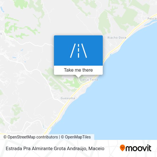 Estrada Pra Almirante Grota Andraújo map