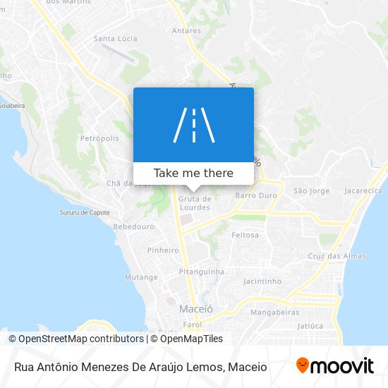 Mapa Rua Antônio Menezes De Araújo Lemos