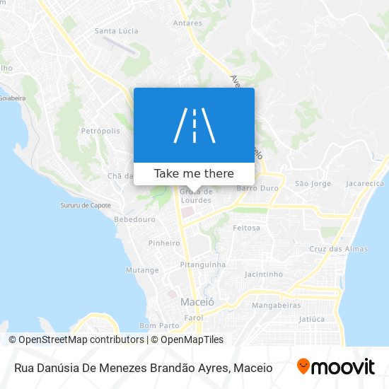 Mapa Rua Danúsia De Menezes Brandão Ayres