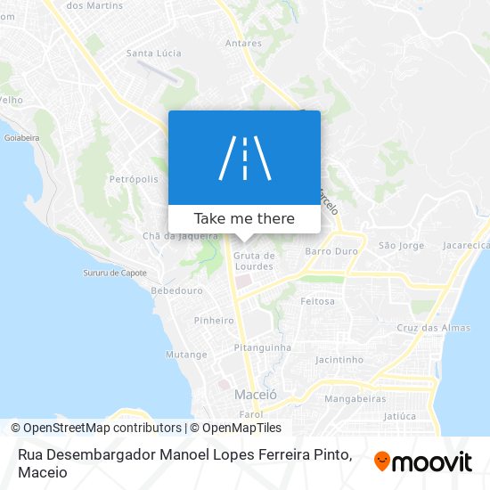 Mapa Rua Desembargador Manoel Lopes Ferreira Pinto