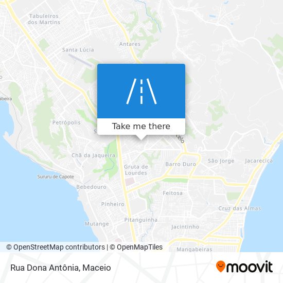 Mapa Rua Dona Antônia