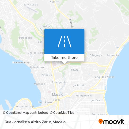 Mapa Rua Jornalista Alziro Zarur