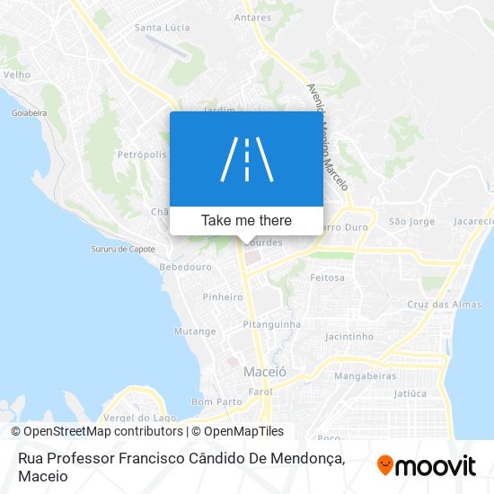 Rua Professor Francisco Cândido De Mendonça map