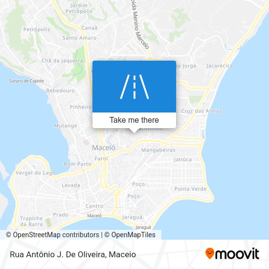 Rua Antônio J. De Oliveira map