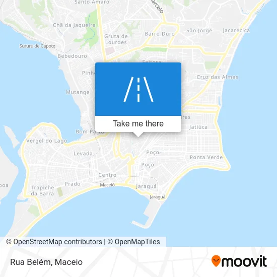 Rua Belém map