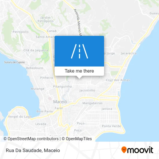 Rua Da Saudade map