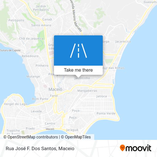 Rua José F. Dos Santos map