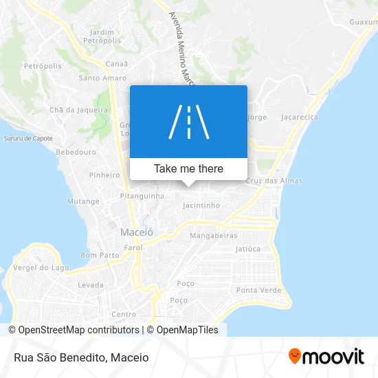 Rua São Benedito map