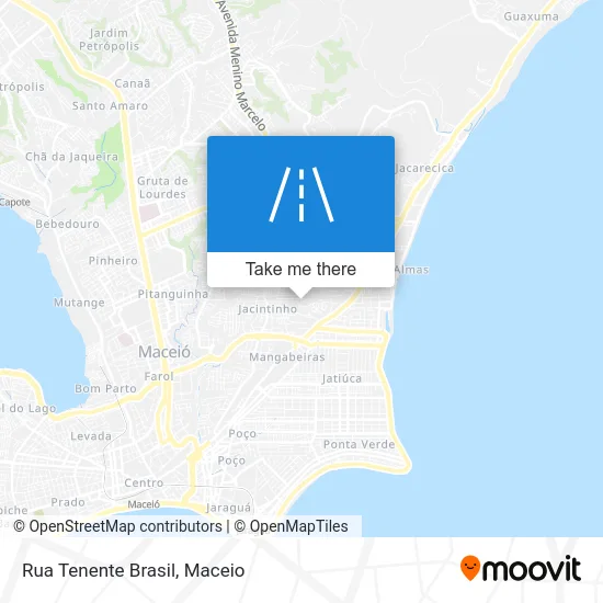 Rua Tenente Brasil map